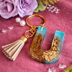 Epoxy Letter Sleutelhanger – De “U” van Uniek